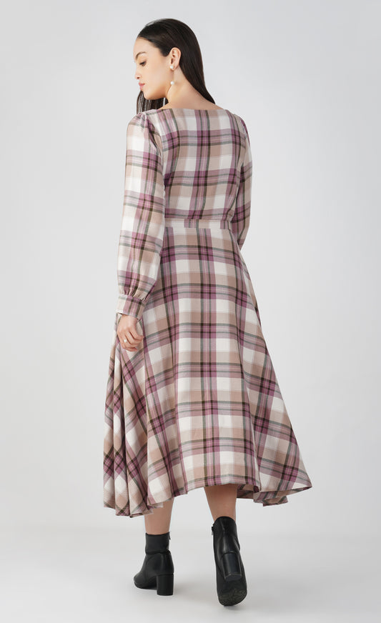 Pink Check - Brushed Twill Scotland Dress