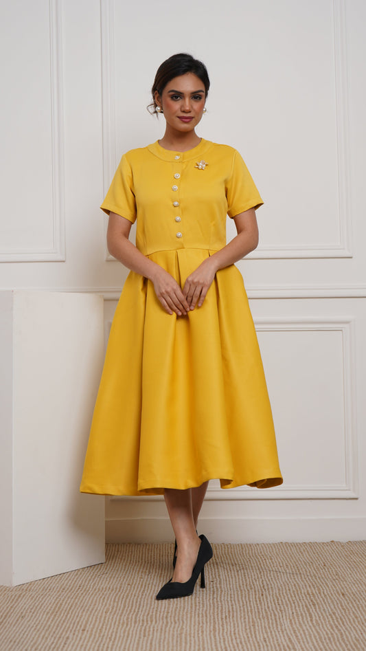 Golden Rod - Blackout House of Windsor Dress