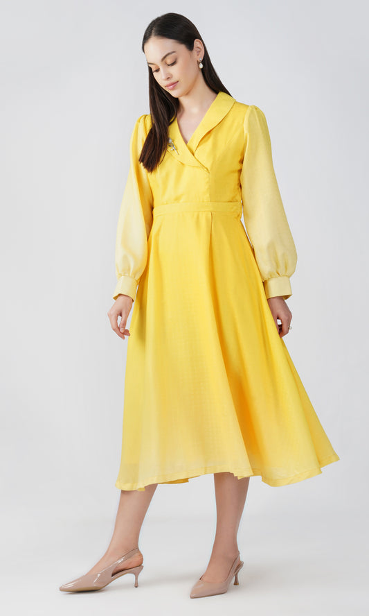 Sunray Yellow - Pashmina Diana Dress