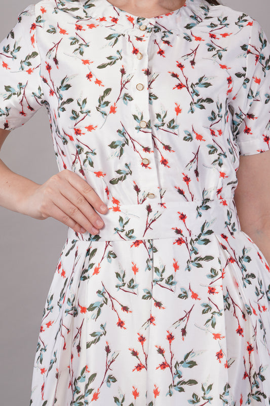 White Japan Satin - House of Windsor Dress