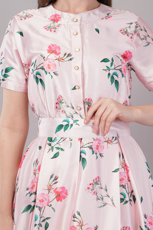 Pastel Pink Japan Satin - House of Windsor Dress