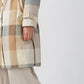 Brown Check Twill Wool Panjab Trench-coat