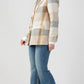 Brown Check Twill Wood Panjab Blazer