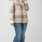 Brown Check Twill Wood Panjab Blazer
