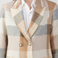 Brown Check Twill Wood Panjab Blazer
