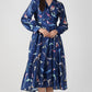 Midnight Blue - Japan Satin Diana Dress