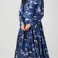 Midnight Blue - Japan Satin Diana Dress