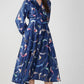 Midnight Blue - Japan Satin Diana Dress