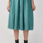 Green - Suede & Tweed Box Pleated Edinburgh Skirt