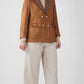 Brown - Suede & Tweed Chenab Blazer