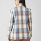 Blue Check Twill Wool Panjab Blazer