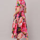Bloom Rush Multicolor Floral - Georgette Aurora Shirt Dress