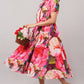 Bloom Rush Multicolor Floral - Georgette Aurora Shirt Dress