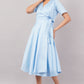 Sky Blue Glace Cotton - Jackie Wrap Dress – A Breath of Fresh Elegance