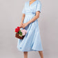 Sky Blue Glace Cotton - Jackie Wrap Dress – A Breath of Fresh Elegance