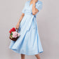 Sky Blue Glace Cotton - Jackie Wrap Dress – A Breath of Fresh Elegance
