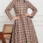 Pink & Green Check - Brushed Twill Box-Pleated Scotland Dress