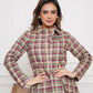 Pink & Green Check - Brushed Twill Box-Pleated Scotland Dress