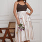 Off-White - Japan Satin Box-Pleated Marilyn Skirt