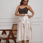 Off-White - Japan Satin Box-Pleated Marilyn Skirt