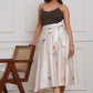 Off-White - Japan Satin Box-Pleated Marilyn Skirt