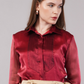Crimson Tissue Pintuck Shirt
