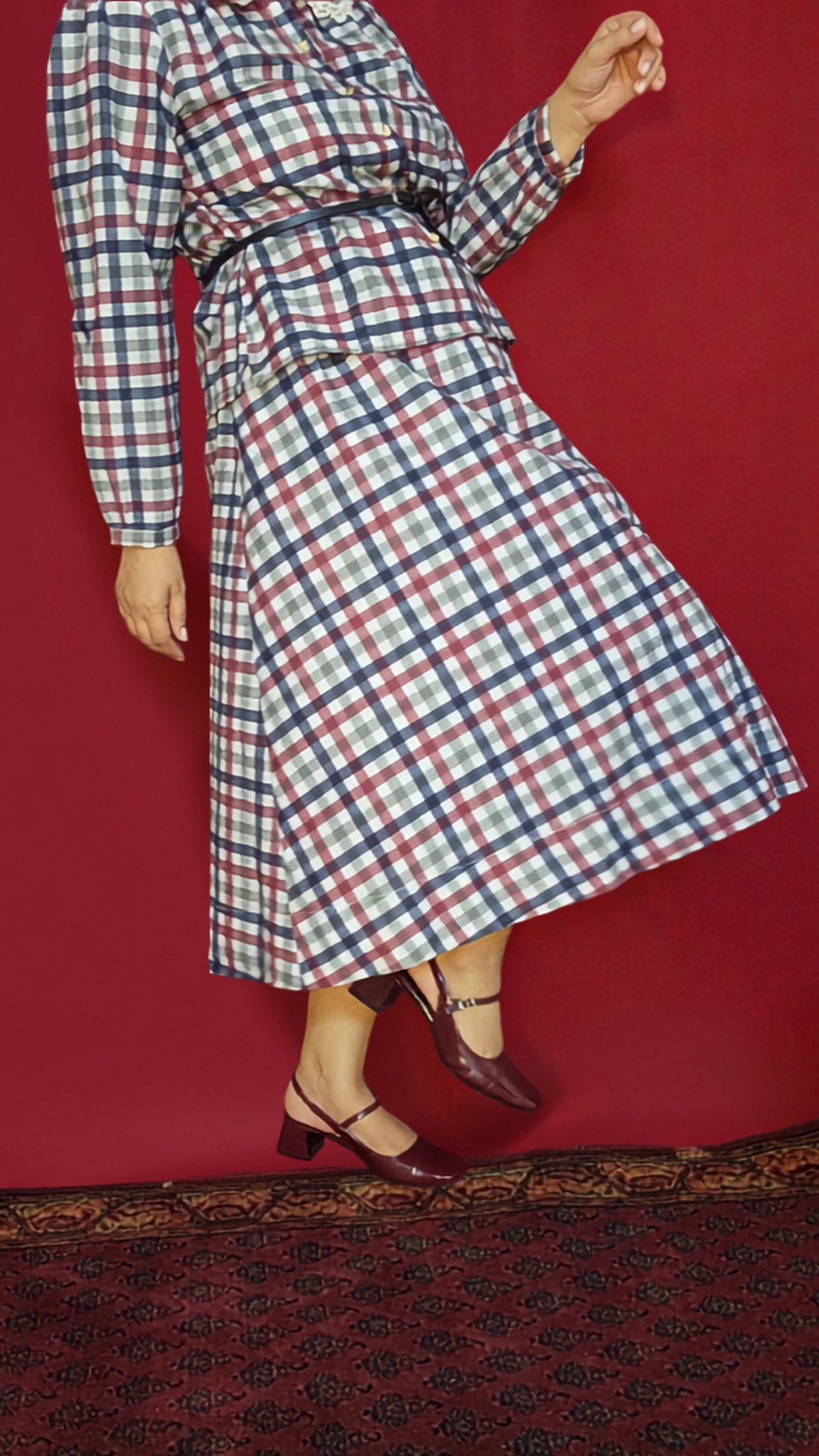 Derby Poplin A-Line Wrap Skirt
