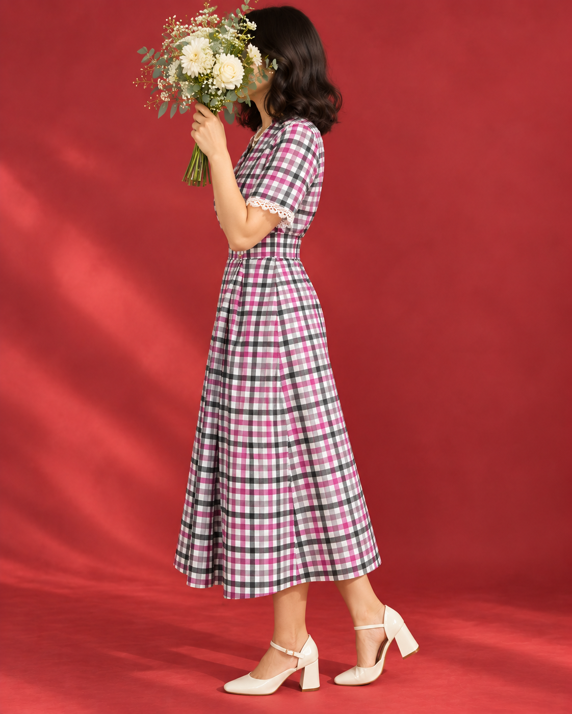 Poplin A-Line Wrap - Derby Dress