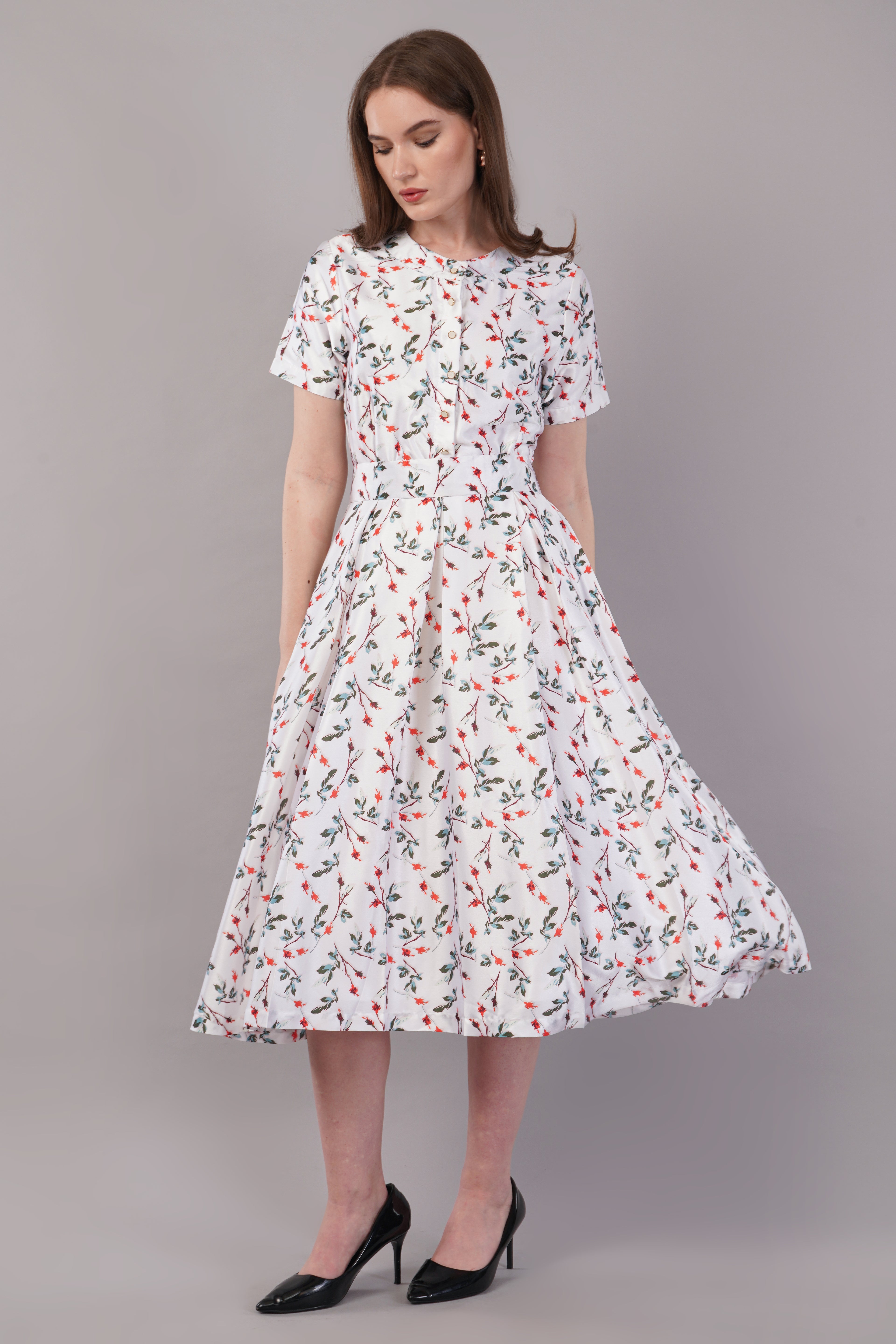 White Japan Satin - House of Windsor Dress