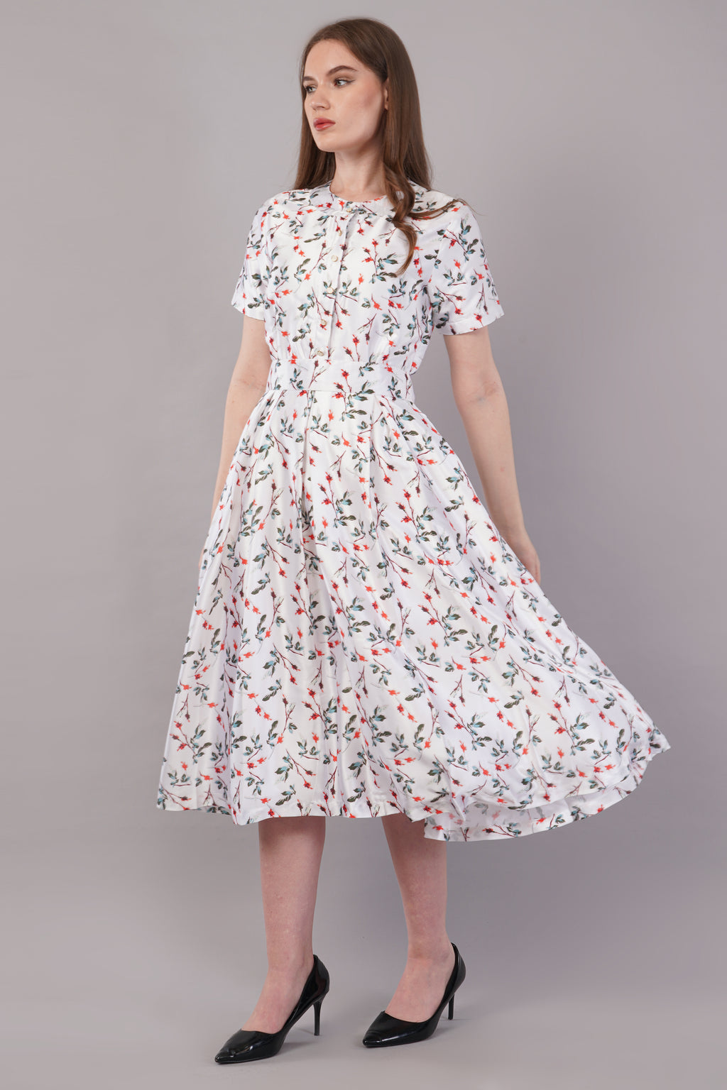 White Japan Satin - House of Windsor Dress