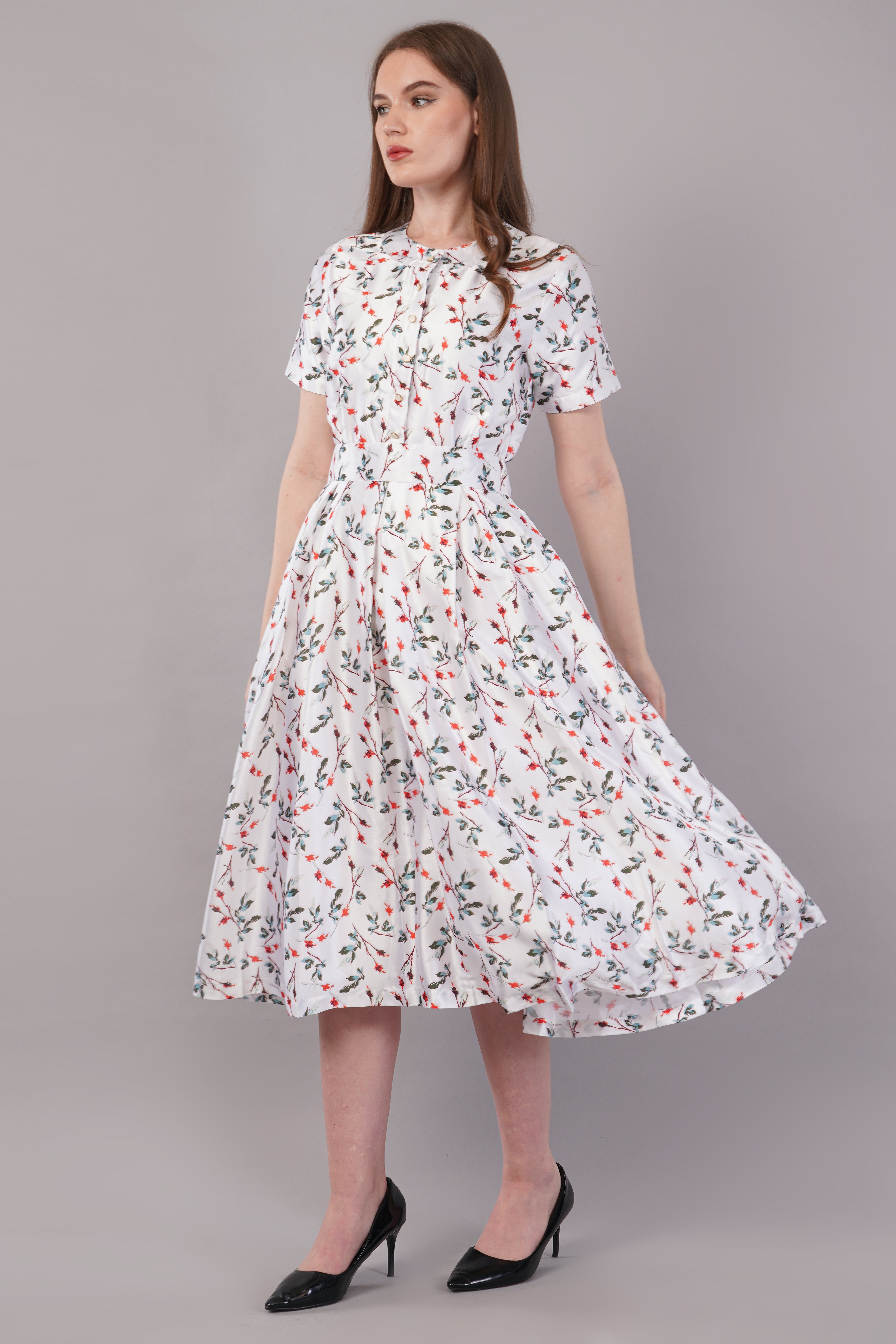 White Japan Satin - House of Windsor Dress