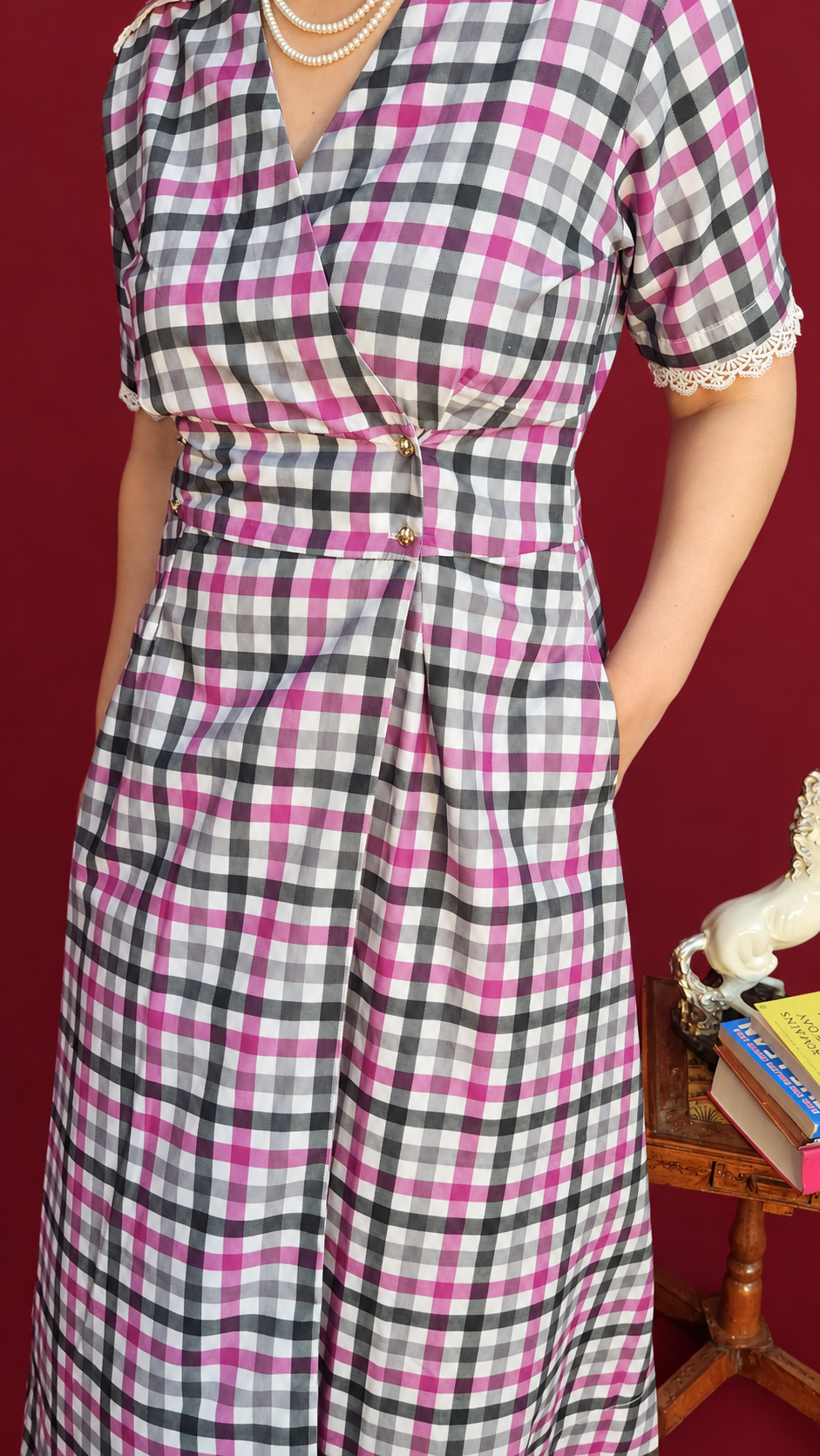 Derby Poplin Wrap Dress