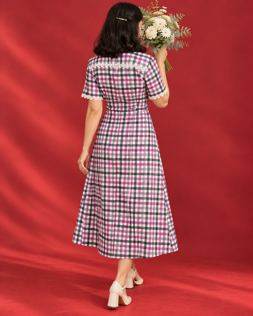 Poplin A-Line Wrap - Derby Dress
