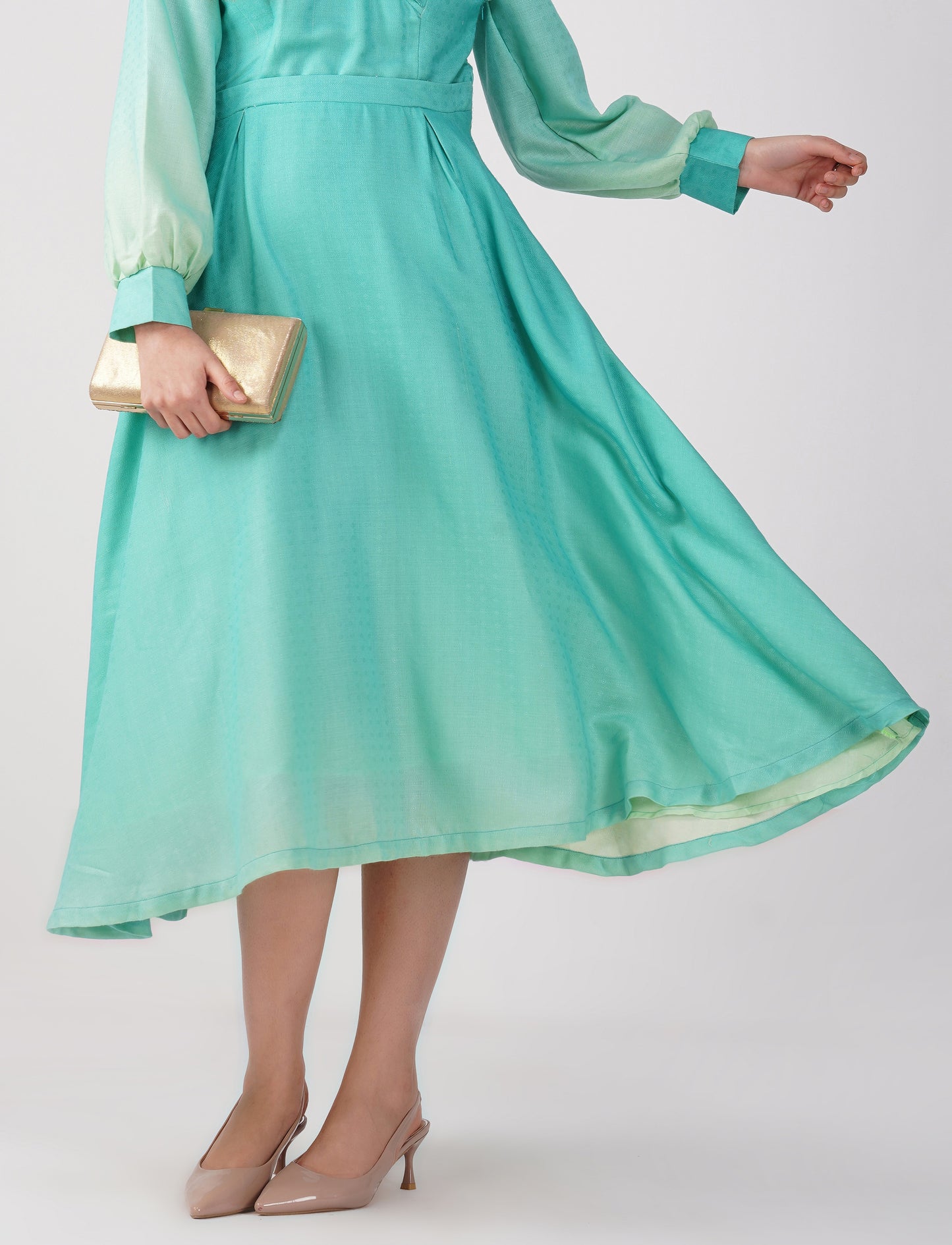 Sea Foam Green - Pashmina Diana Dress