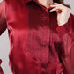 Crimson Tissue Pintuck Shirt