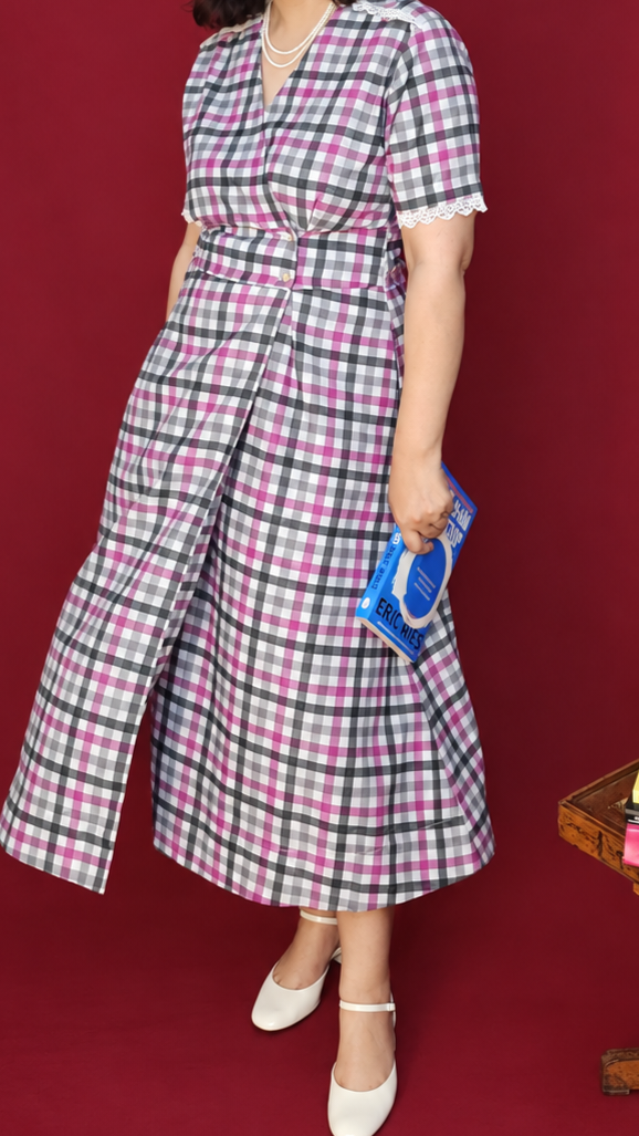 Derby Poplin Wrap Dress
