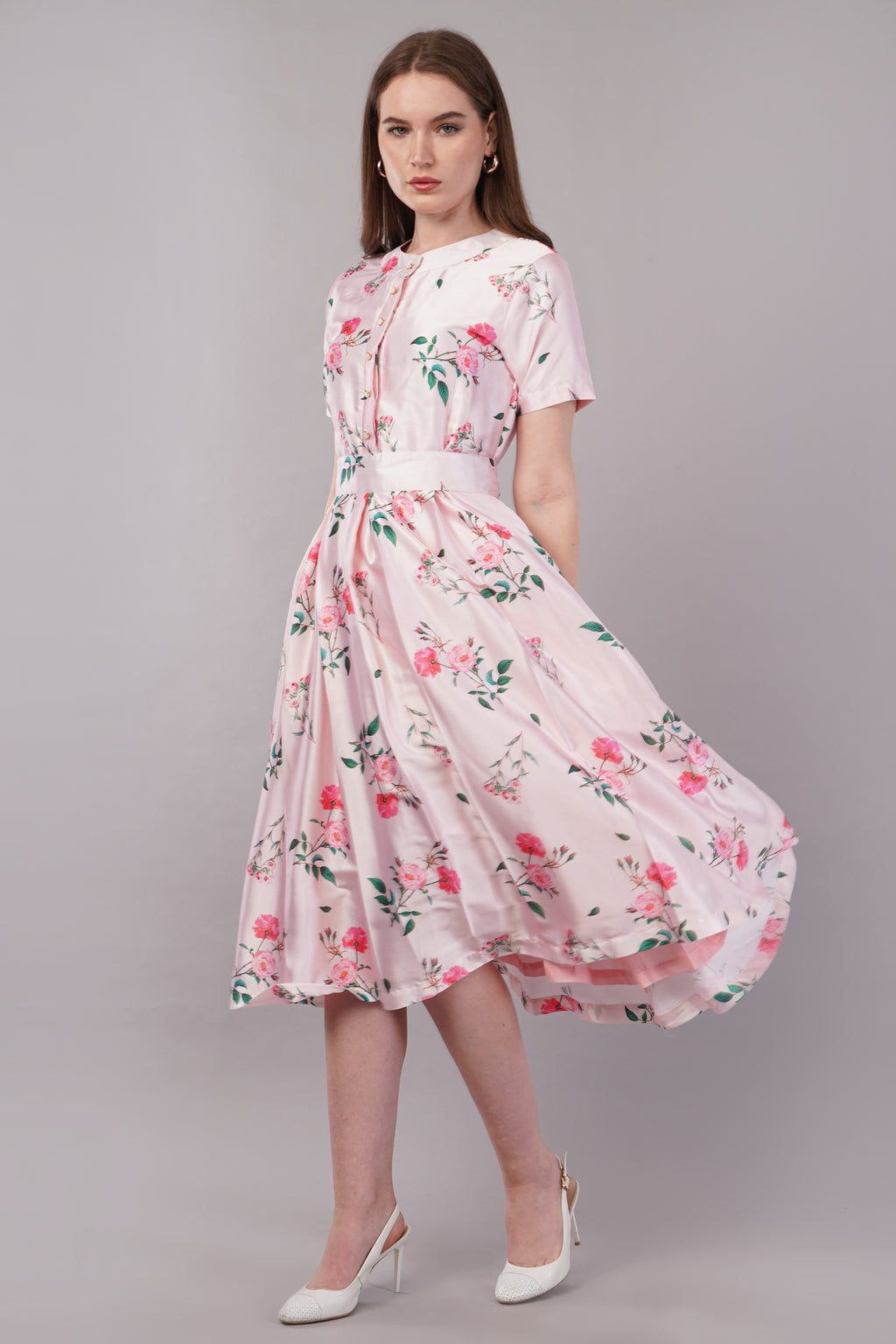 Pastel Pink Japan Satin - House of Windsor Dress