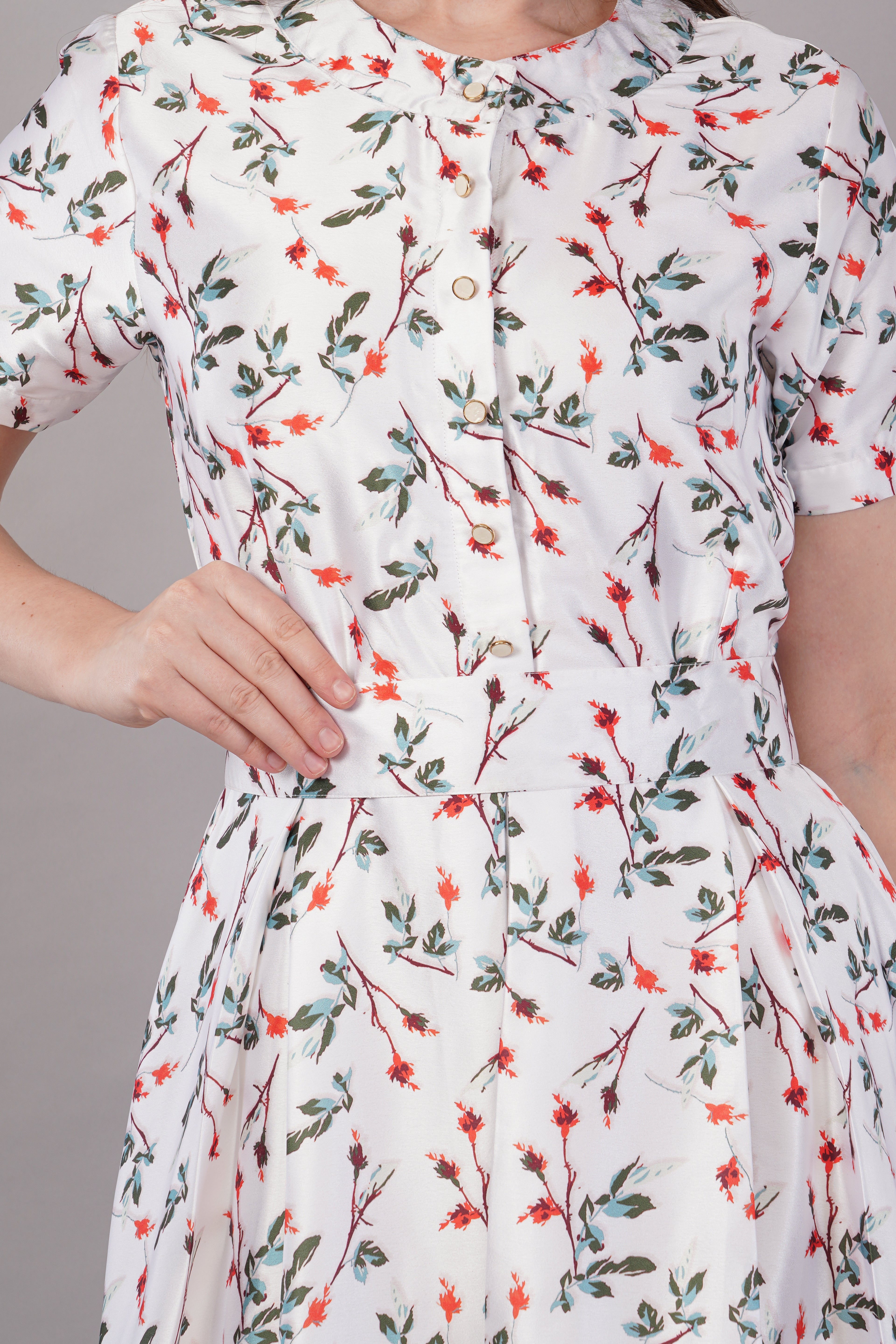 White Japan Satin - House of Windsor Dress