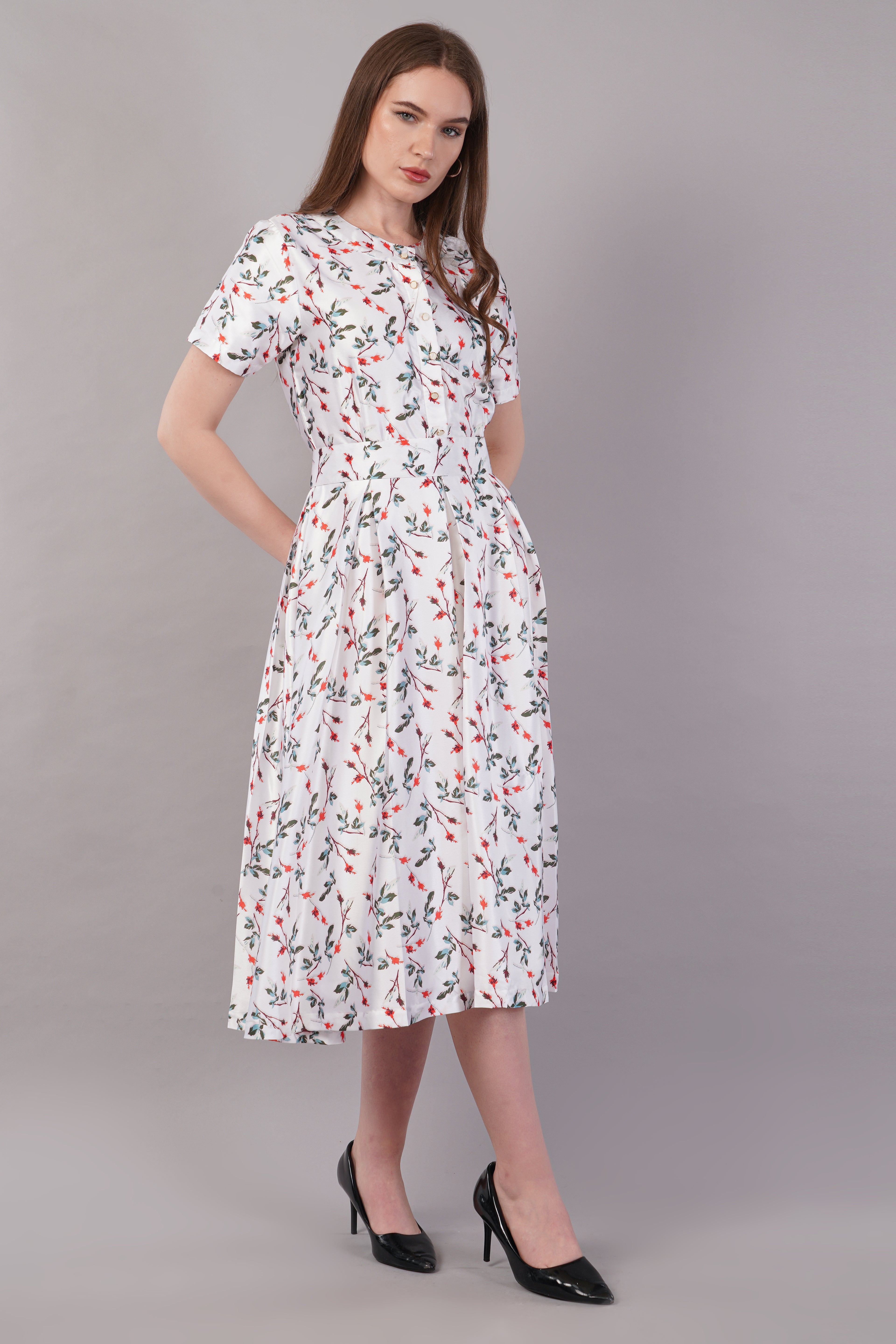 White Japan Satin - House of Windsor Dress