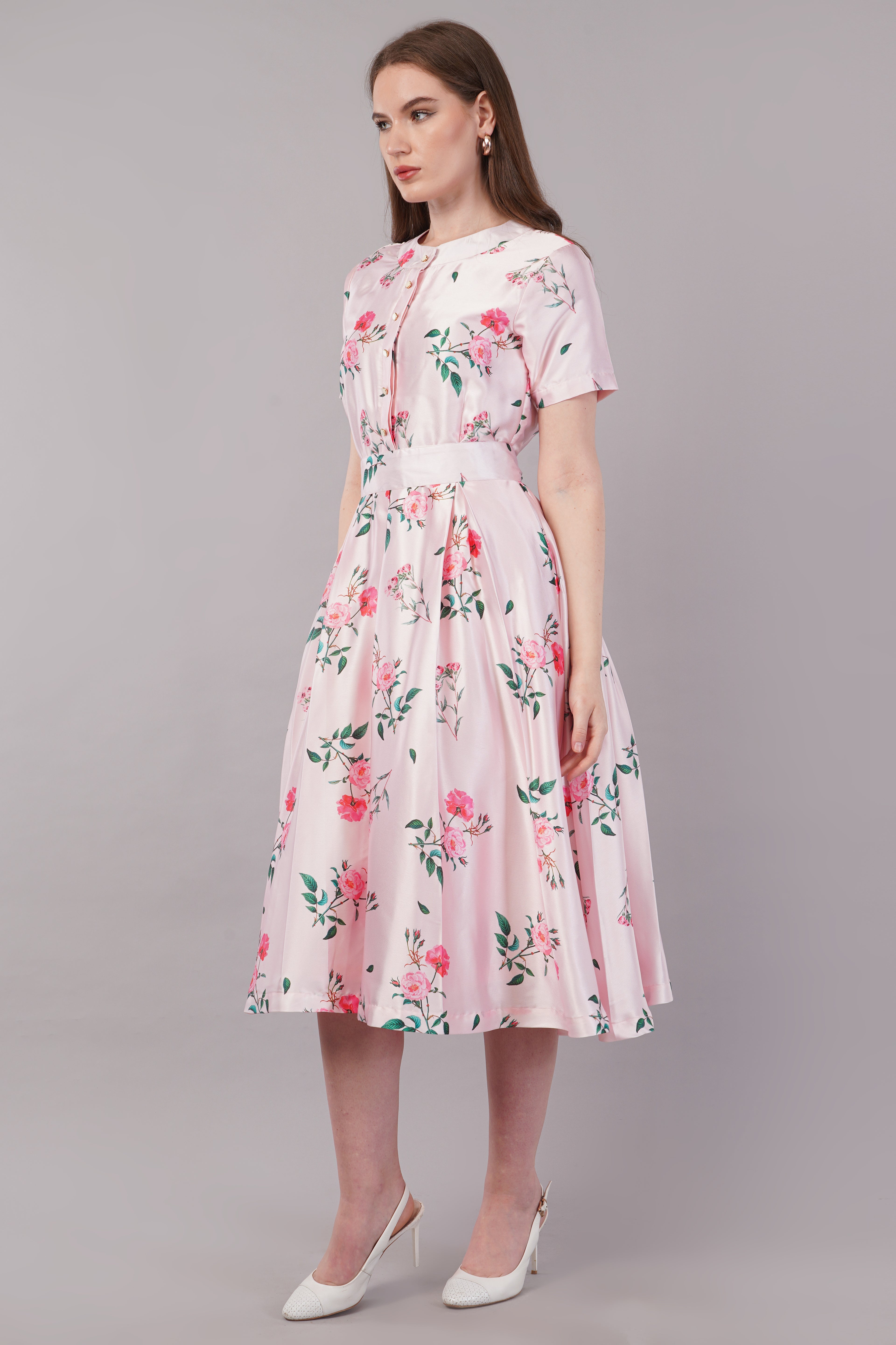 Pastel Pink Japan Satin - House of Windsor Dress