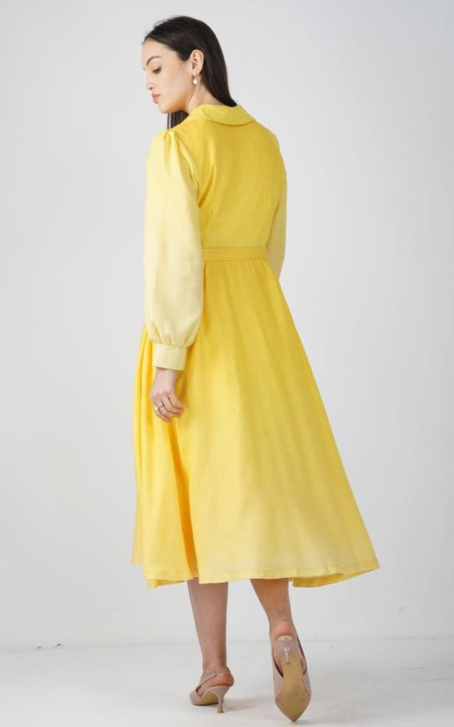 Sunray Yellow - Pashmina Diana Dress