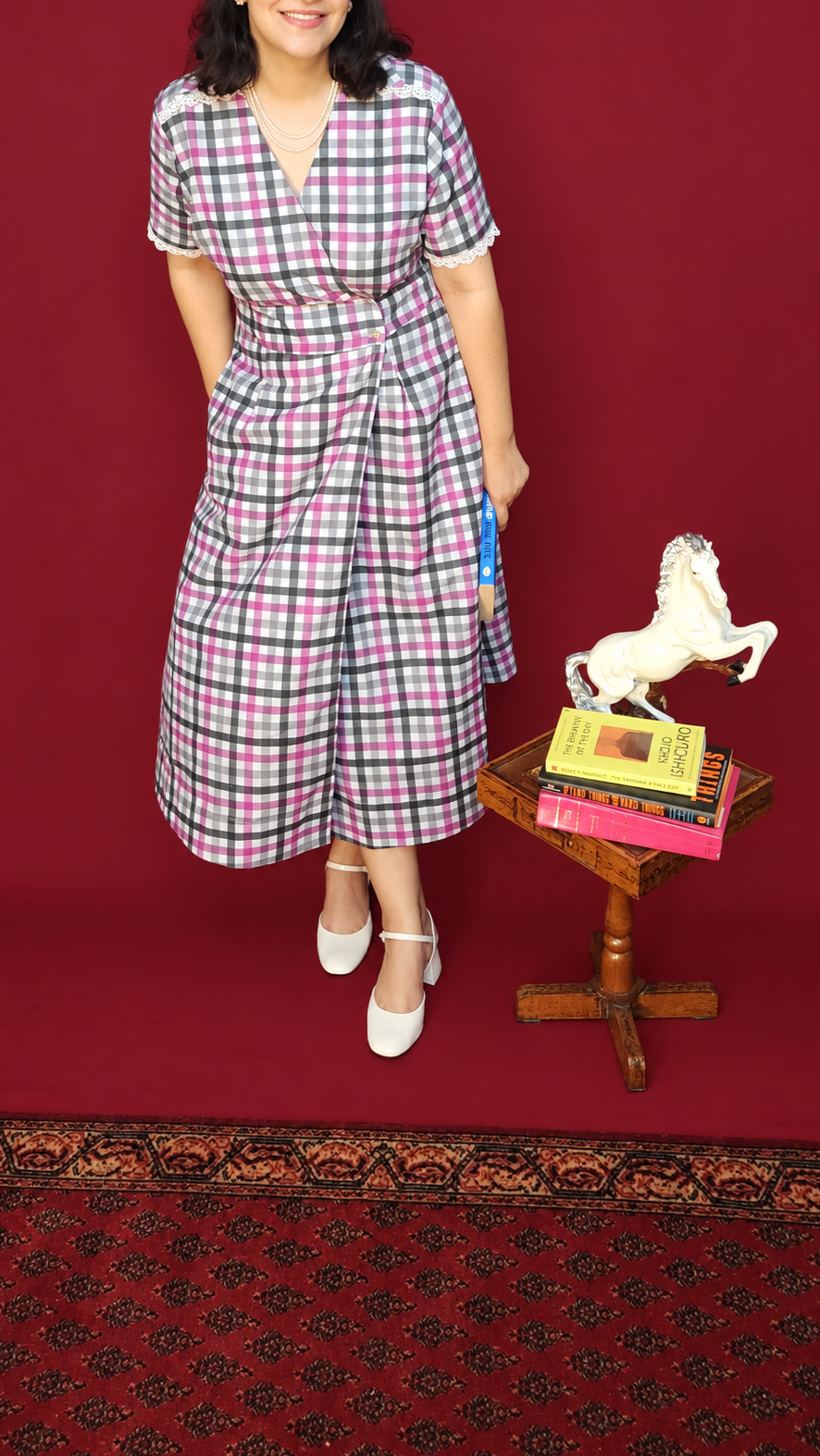 Derby Poplin Wrap Dress