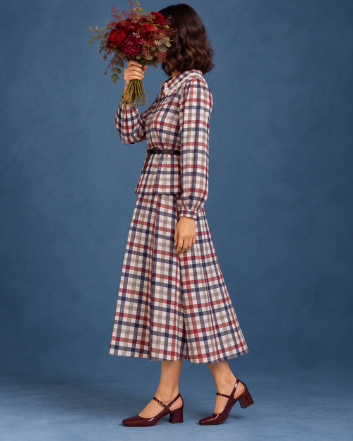 Poplin A-Line Wrap - Derby Skirt