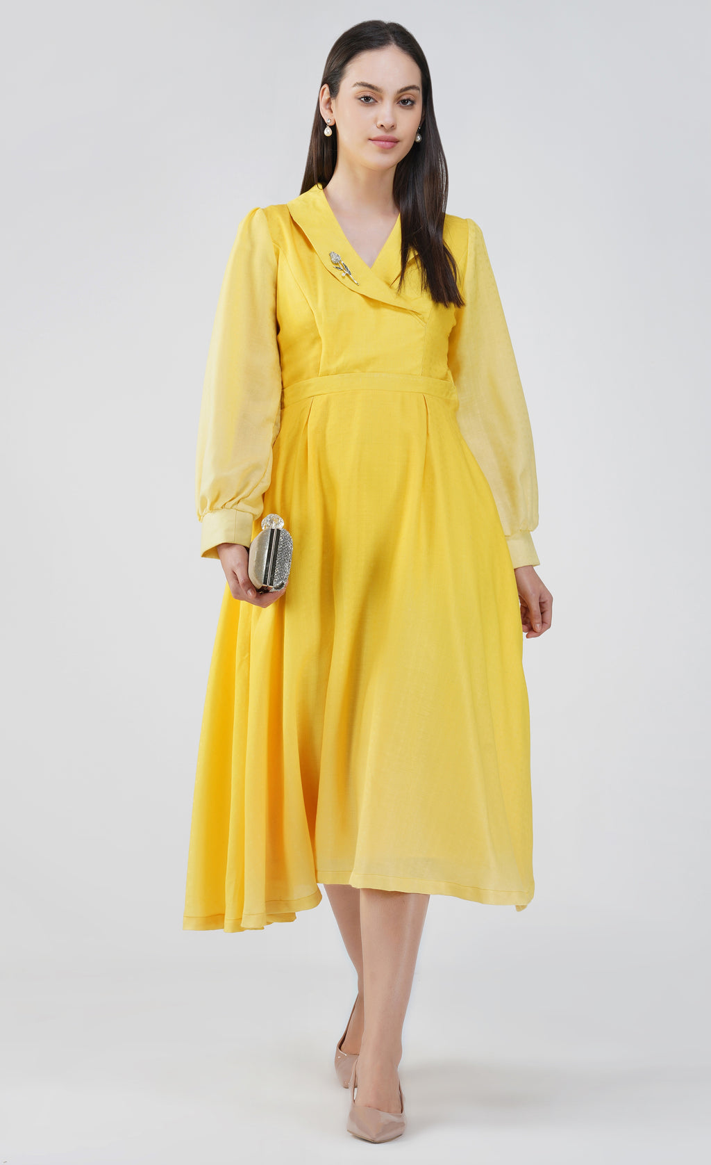 Sunray Yellow - Pashmina Diana Dress