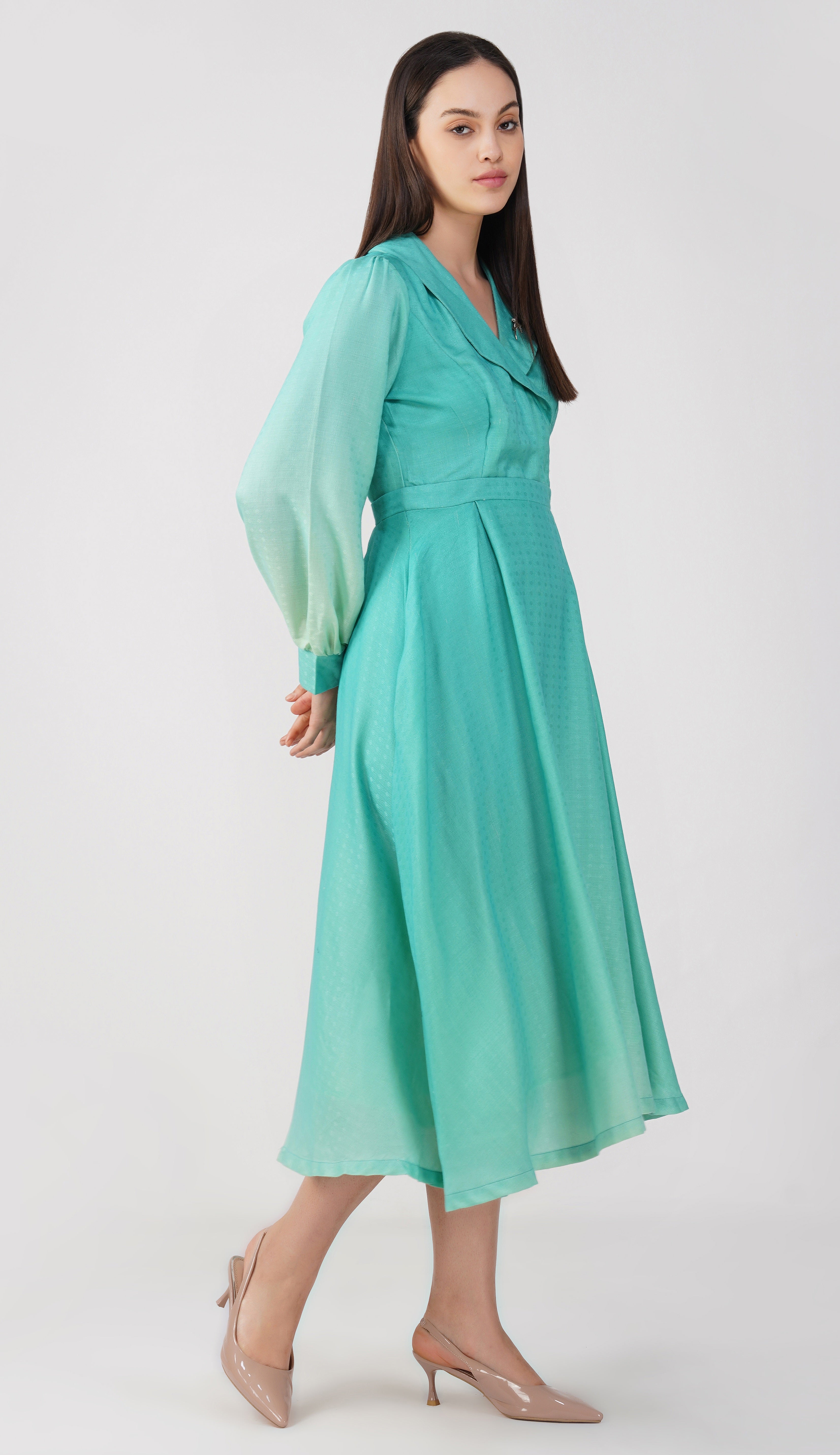 Sea Foam Green - Pashmina Diana Dress