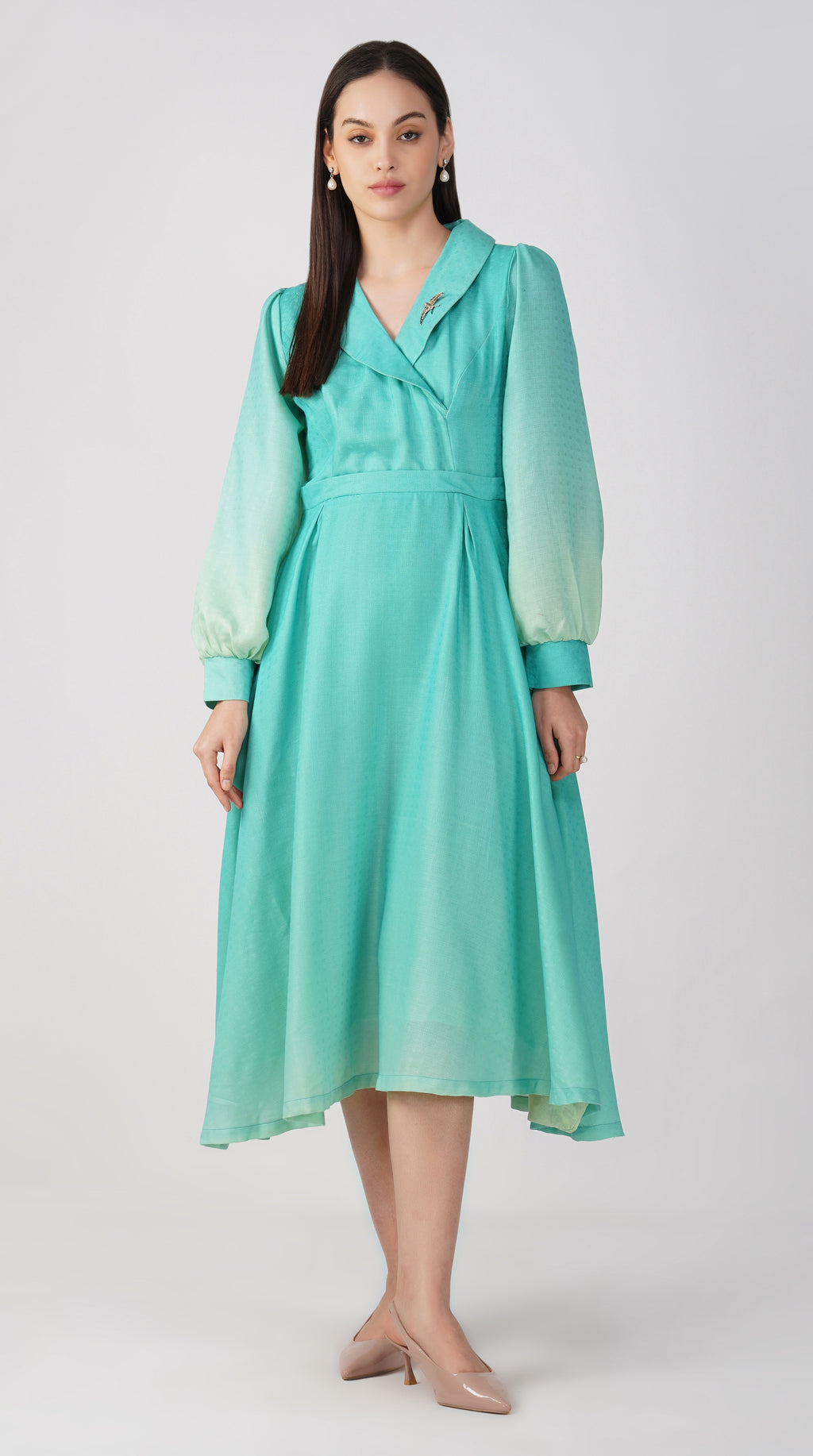 Sea Foam Green - Pashmina Diana Dress
