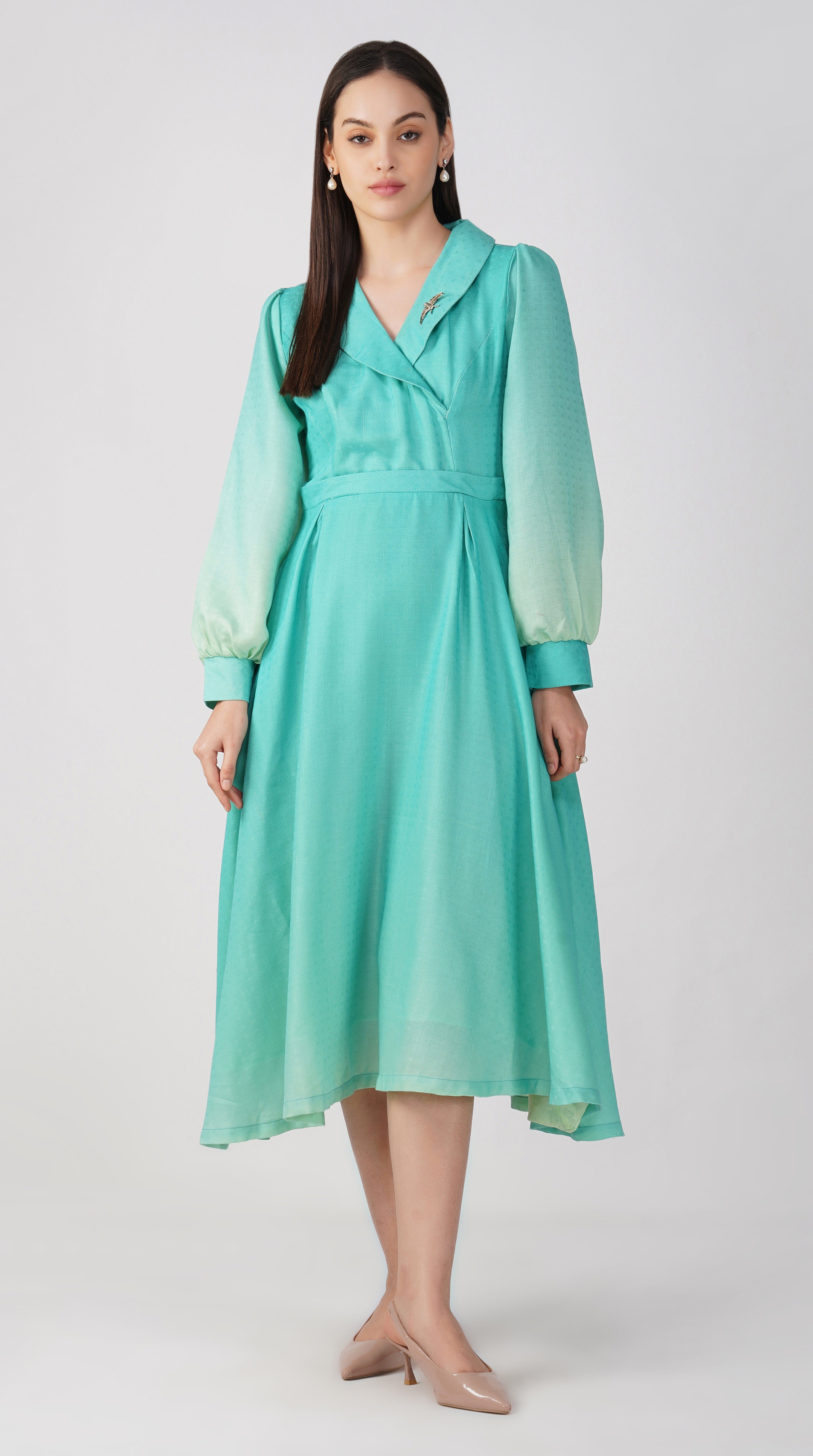 Sea Foam Green - Pashmina Diana Dress